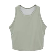 ソフトリブタンクトップ レディース フィットネス ヨガ シャツ ライトグリーン(02) サイズ1(M-Lサイズ) B1952JUB007