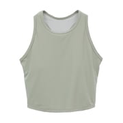 ソフトリブタンクトップ レディース フィットネス ヨガ シャツ ライトグリーン(02) サイズ1(M-Lサイズ) B1952JUB007