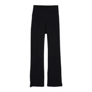 ソフトリブフレアレギンス レディース フィットネス ヨガ パンツ ブラック(03) サイズ1(M-Lサイズ) B1952JUP009