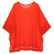 ロイヤルクロス 半袖トップス レディース フィットネス ヨガ シャツ オレンジ(02) B1952JUB005