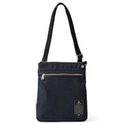 TMPI-18DEBL [メデン COTTON×POLY 薄マチショルダーバッグ 縦型 4.5L A5ファイルサイズ対応 デニムブルー]