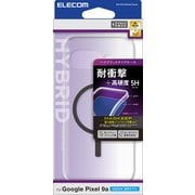 Google Pixel 9a用 ケース ハイブリッド カバー 衝撃吸収 磁気装着ワイヤレス充電対応 ストラップホール付 MAGKEEP ブラック PM-P251MAG02BK