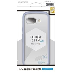 Google Pixel 9a用 ケース ハイブリッド カバー 衝撃吸収 軽量 薄型 カメラレンズ保護設計 ワイヤレス充電可 ストラップホール付 ストラップホールシート付 TOUGH SLIM LITE ライトブルー PM-P251TSLFCBU
