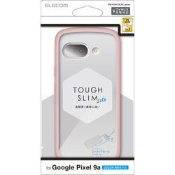 Google Pixel 9a用 ケース ハイブリッド カバー 衝撃吸収 軽量 薄型 カメラレンズ保護設計 ワイヤレス充電可 ストラップホール付 ストラップホールシート付 TOUGH SLIM LITE ピンク PM-P251TSLFCPN