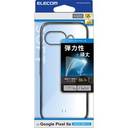 Google Pixel 9a用 ケース ソフト カバー 衝撃吸収 カメラレンズ保護設計 ワイヤレス充電可 極み設計 メタリックブラック PM-P251UCTMBK