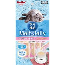 メルトジュレ 水分補給 マグロ＆カニ味ゼリー スティック 4本入