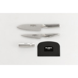 三徳（16cm） 3点セット スクレーパー（ブラック）付 日本製 GST-B57/SP/BK
