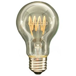 LED電球 E26 30W相当 一般電球形 フィラメント クリア 電球色 調光器対応 デコライトフィラメントらせん LDA4L-G/C/24/D