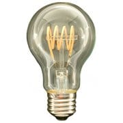 LED電球 E26 30W相当 一般電球形 フィラメント クリア 電球色 調光器対応 デコライトフィラメントらせん LDA4L-G/C/24/D