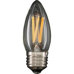 LED電球 E26 30W相当 キャンドル球 フィラメント クリア 電球色 調光器対応 デコライトフィラメントスタンダード LDC4L/C/27/S/D