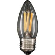LED電球 E26 30W相当 キャンドル球 フィラメント クリア 電球色 調光器対応 デコライトフィラメントスタンダード LDC4L/C/27/S/D