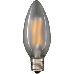 LED電球 E17 20W相当 キャンドル球 フィラメント フロスト 電球色 調光器対応 デコライトフィラメントスタンダード LDC3L-E17/F/27/S/D
