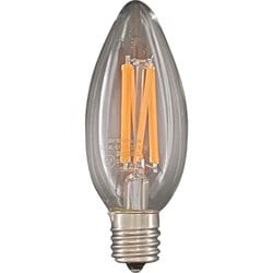 LED電球 E17 30W相当 キャンドル球 フィラメント クリア 電球色 調光器対応 デコライトフィラメントスタンダード LDC4L-E17/C/22/S/D