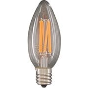 LED電球 E17 30W相当 キャンドル球 フィラメント クリア 電球色 調光器対応 デコライトフィラメントスタンダード LDC4L-E17/C/22/S/D
