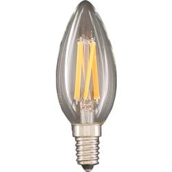 LED電球 E14 30W相当 キャンドル球 フィラメント クリア 電球色 調光器対応 デコライトフィラメントスタンダード LDC4L-E14/C/27/S/D
