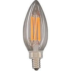 LED電球 E12 30W相当 キャンドル球 フィラメント クリア 電球色 調光器対応 デコライトフィラメントスタンダード LDC4L-E12/C/27/S/D
