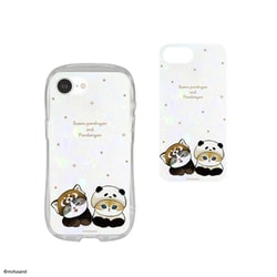 iPhone 16e用 クリスタルクリアケース mofusand レッサーパンダにゃん&パンダにゃん MOFU-78A