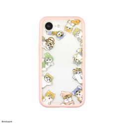 iPhone 16e用 IIIIfit（イーフィット） プランプフレームケース mofusand ピンク MOFU-80B