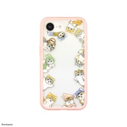 iPhone 16e用 IIIIfit(イーフィット) プランプフレームケース mofusand ピンク MOFU-80B