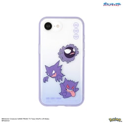 iPhone 16e用 クリアケース ゴース＆ゴースト＆ゲンガー POKE-977B