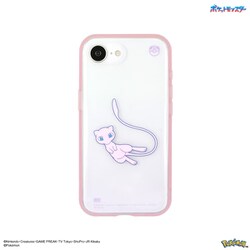 iPhone 16e用 IIIIfit Clear ケース（イーフィット クリアケース） ポケットモンスター ミュウ POKE-977D