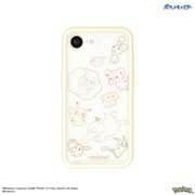 iPhone 16e用 IIIIfit(イーフィット) プランプフレーム ケース ポケットモンスター アイボリー POKE-978IV