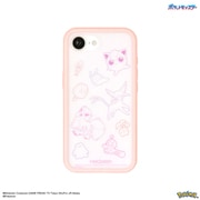 iPhone 16e用 IIIIfit(イーフィット) プランプフレーム ケース ポケットモンスター ピンク POKE-978PK