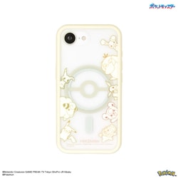 iPhone 16e用 プランプフレーム マグネット対応 ポケットモンスター アイボリー POKE-979IV