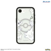 iPhone 16e用 プランプフレーム マグネット対応 ポケットモンスター ブラック POKE-979BK