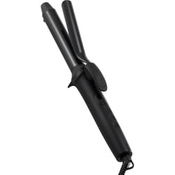 カール ヘアアイロン コテ 25mm カールアイロン 120～200℃（5段階調節） 立ち上り約35秒 自動電源OFF 温度メモリー 温度ロック 海外対応 専用ポーチ付 ブラック TM362A-K