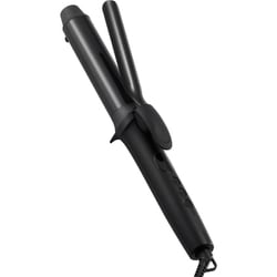 カール ヘアアイロン コテ 32mm カールアイロン 120～200℃（5段階調節） 立ち上り約55秒 自動電源OFF 温度メモリー 温度ロック 海外対応 専用ポーチ付 ブラック TM363A-K