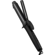 カール ヘアアイロン コテ 32mm カールアイロン 120~200℃(5段階調節) 立ち上り約55秒 自動電源OFF 温度メモリー 温度ロック 海外対応 専用ポーチ付 ブラック TM363A-K