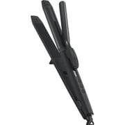 ヘアアイロン 2WAY(ストレート&カール) コテ 32mm ロングプレート 120~200℃(5段階調節) 立ち上がり約55秒 温度メモリー 温度ロック 自動電源OFF 海外対応 専用ポーチ付 ブラック TW363A-K