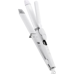 ヘアアイロン 2WAY（ストレート＆カール） コテ 32mm ロングプレート 120～200℃（5段階調節） 立ち上がり約55秒 温度メモリー 温度ロック 自動電源OFF 海外対応 専用ポーチ付 ホワイト TW363A-W