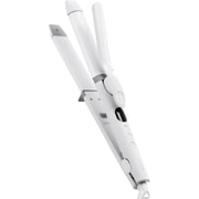 ヘアアイロン 2WAY(ストレート&カール) コテ 32mm ロングプレート 120~200℃(5段階調節) 立ち上がり約55秒 温度メモリー 温度ロック 自動電源OFF 海外対応 専用ポーチ付 ホワイト TW363A-W