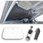 Z126 [サンシェード 高い遮熱性能 ラディクール生地使用 車用 フロント ワンタッチサンシェード Mサイズ （フロントガラス適合サイズW1330mm×H740mm）]
