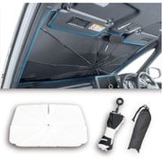 Z127 [サンシェード 高い遮熱性能 ラディクール生地使用 車用 フロント ワンタッチサンシェード Lサイズ （フロントガラス適合サイズW1430mm×H820mm）]