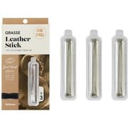 BU29 [GRASSE Leather Stick Refill Cartridge-Scent wood 車用 芳香剤 詰め替え用リフィル3本 Scent woodの香り]