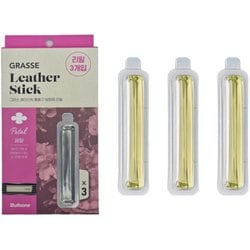 BU30 [Grasse Leather Stick Refill Cartridge-Petal 車用 芳香剤 詰め替え用リフィル3本 Petalの香り]