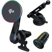 D-2329 [オートピックQi2 フルサポートパック MagSafe対応 15Wワイヤレス充電スマホホルダー Qi認証取得済み]