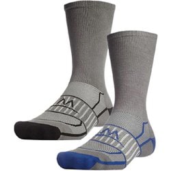 Socks Crew Gray/Black ＆ Gray/Royal M 2足セット 105031