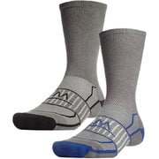 Socks Crew Gray/Black & Gray/Royal M 2足セット 105031