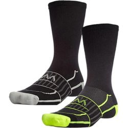 Socks Crew Black/Hi Vis ＆ Black/Gray M 2足セット 105027