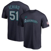 NIKE マリナーズ イチロー ネーム&ナンバー Tシャツ HOF ネイビー Sサイズ 44BQ5H0AK