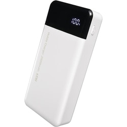 モバイルバッテリー 20000mAh PD65W対応 PC充電可能 Type-A×2＆Type-C×1ポート 電池残量液晶表示 3台同時充電可能 SMP-JV653