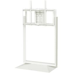 32～80型対応 首振り機能付き 壁寄せテレビスタンド WALL FRAMESTAND サテンホワイト WLTV45111