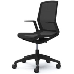 【完成品】 CYNARA（シナーラ） ブラック【デザインアーム スタンダードカラータイプ ノーマル(ナイロン)キャスター】 CD77JE F2X1