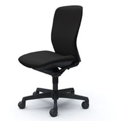 【完成品】 sulato（スラート） ブラック【ハイバック 肘なし シェルカラー(ブラック) 樹脂脚 ナイロンキャスター】 C335ZR FSF1