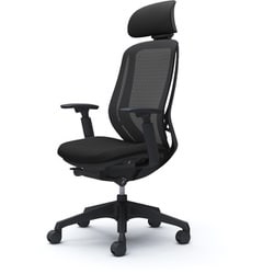 【完成品】 Sylphy（シルフィ） ブラック【エクストラハイバック 可動ヘッドレスト メッシュタイプ アジャストアーム付 ブラックボディ 樹脂脚 ナイロンキャスター】 C68EXR FMP1