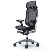 Contessa seconda (コンテッサセコンダ) 5本脚 エクストラハイバック 大型固定ヘッドレスト ブラック CC85BR FPG1